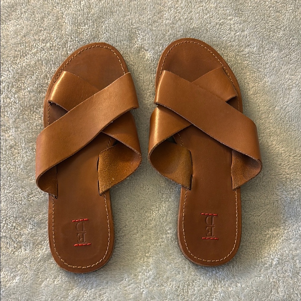 ED by Ellen Degeneres Cognac Brown Sandals